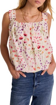 MINT VELVET Print Bubble Hem Top