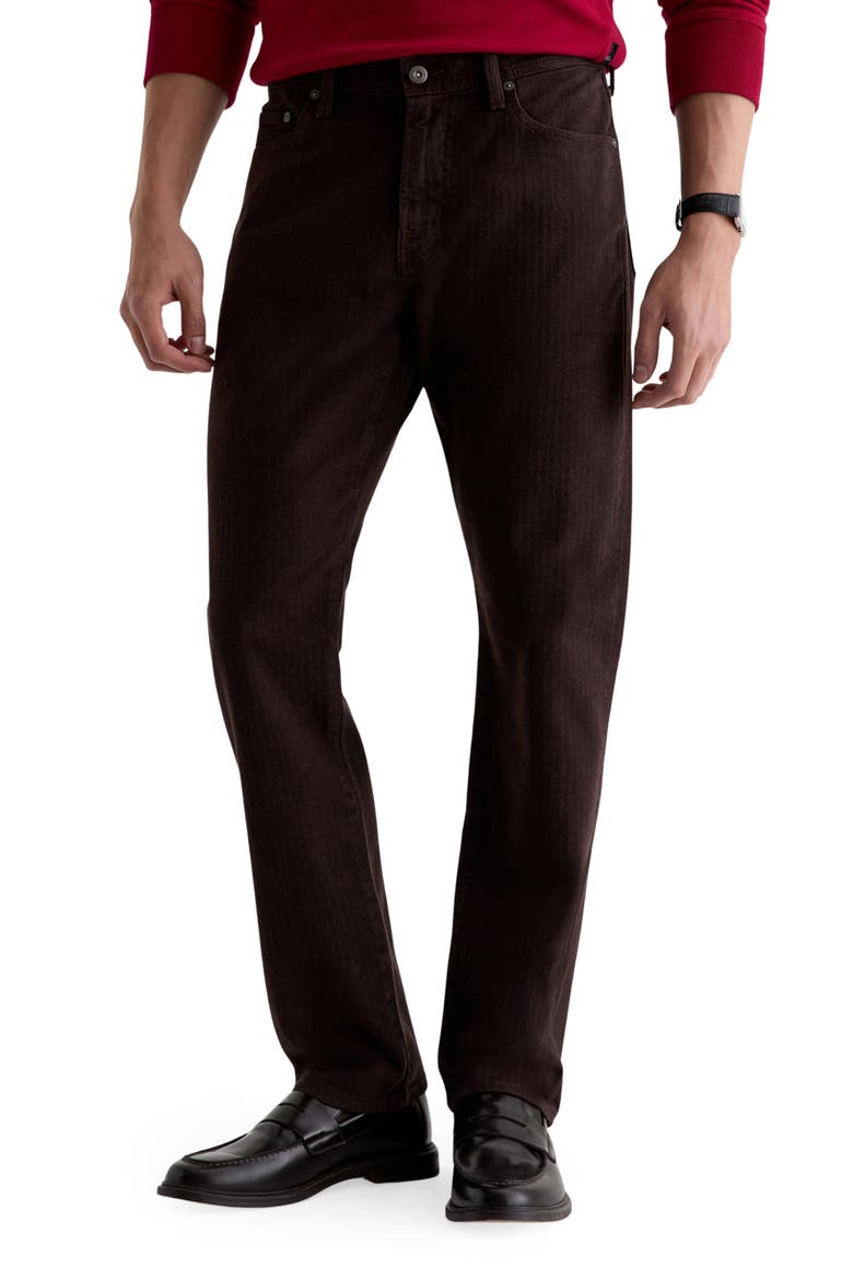 Everett Slim Straight Leg Jeans, Alternate, color, WOOD BROWN
