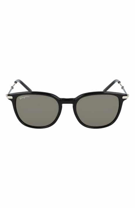 FERRAGAMO Salvatore Ferragamo 52mm Round Sunglasses