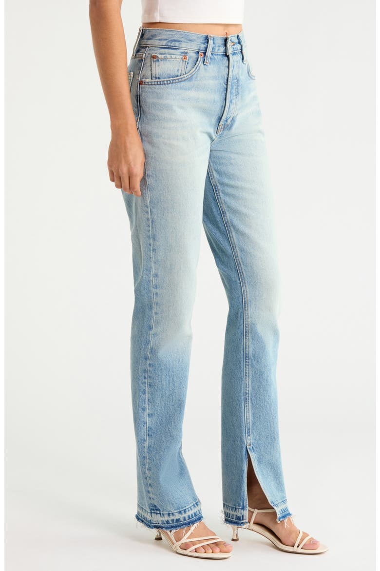 70s High Waist Bootcut Jeans, Alternate, color, OPAL INDIGO