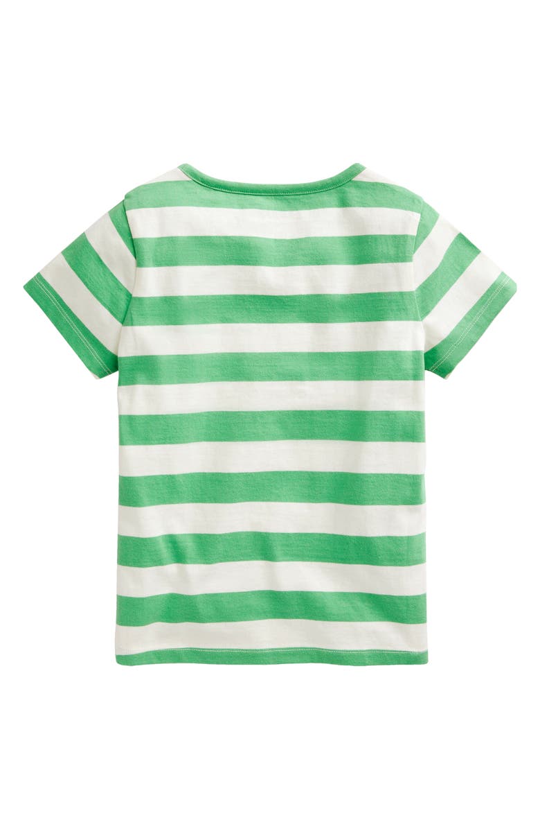 Mini Boden Kids' Reading Strawberry Appliqué Cotton Graphic T-Shirt, Alternate, color, 