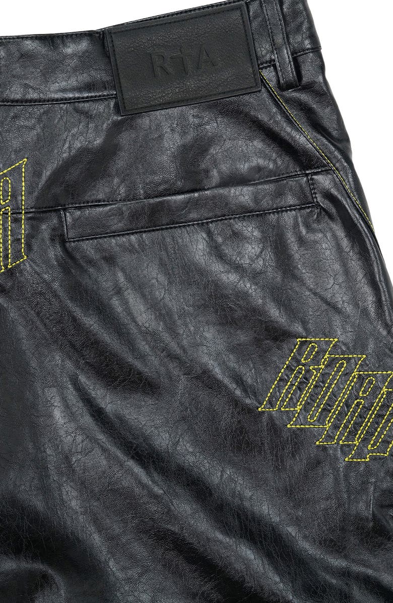RtA Rami Biker Shorts, Alternate, color, Black