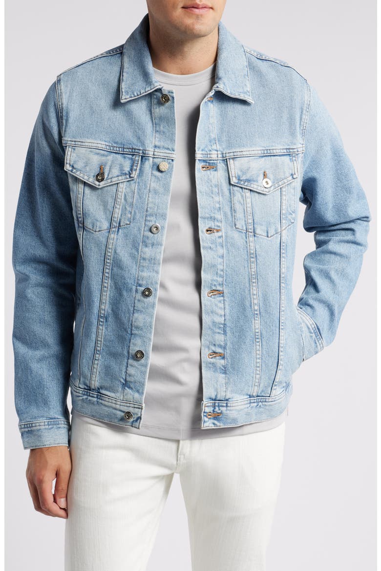 Dart Denim Trucker Jacket, Main, color, 20 YEARS COMRADE