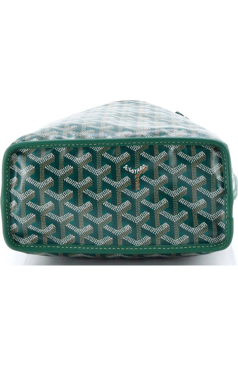 Pre-Owned Goyard Anjou Reversible Tote Coated Canvas Mini, Alternate, color, Green