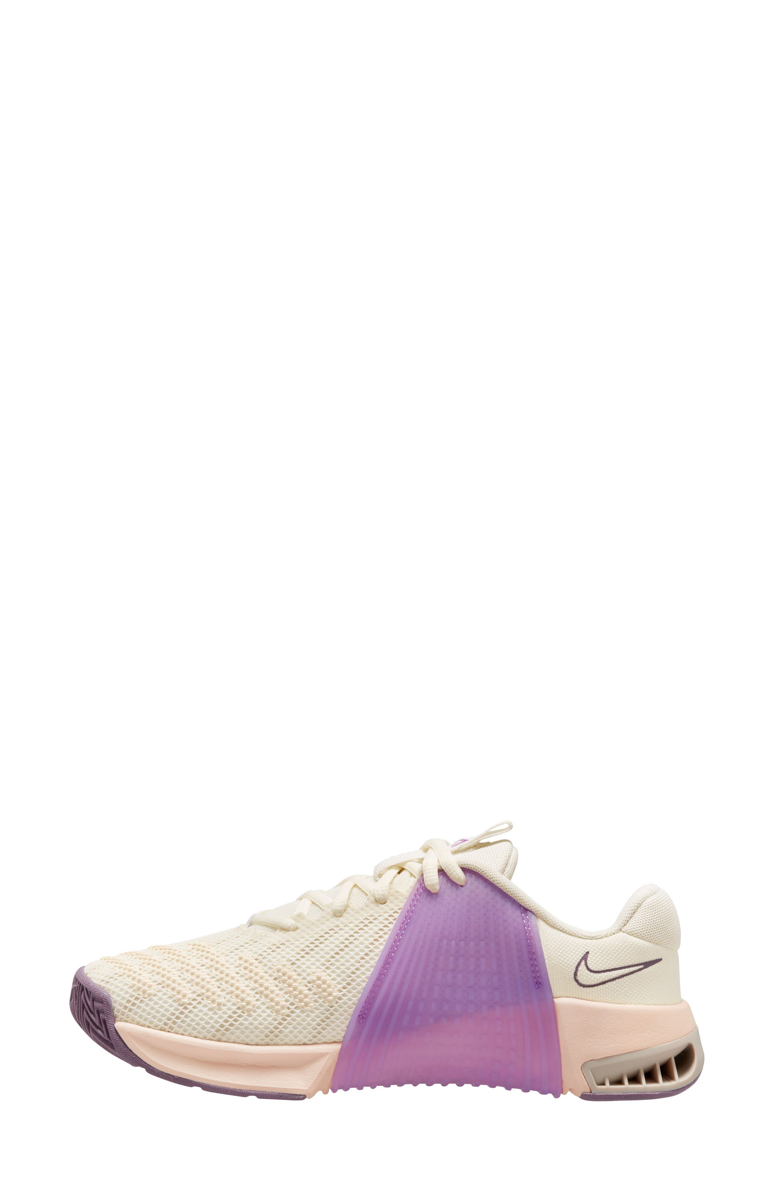 Metcon 9 Training Shoe, Alternate, color, SAIL/ WHITE/ GUAVA/ FUCHSIA