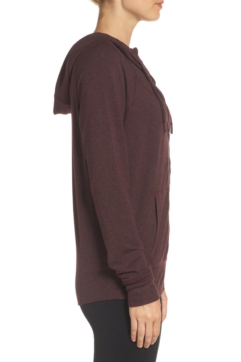 Well Played Zip Hoodie, Alternate, color, BURGUNDY STEM HEATHER