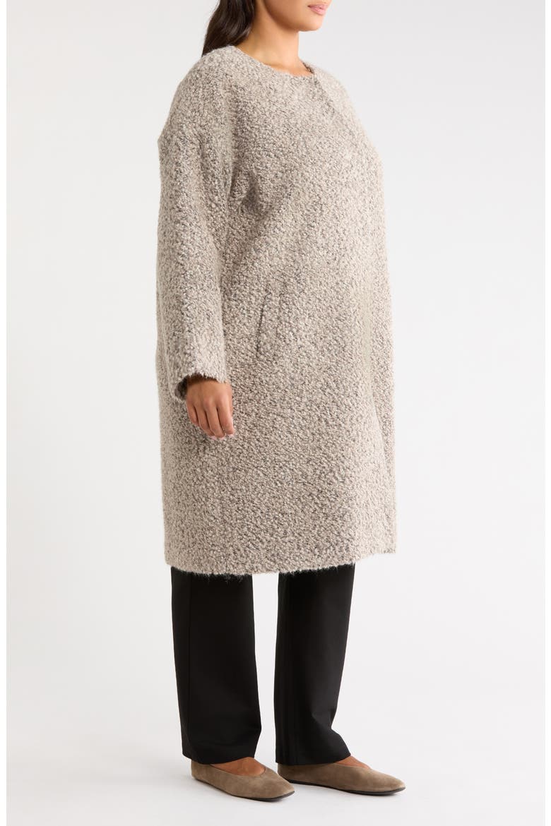 Round Neck Coat, Alternate, color, TWINE
