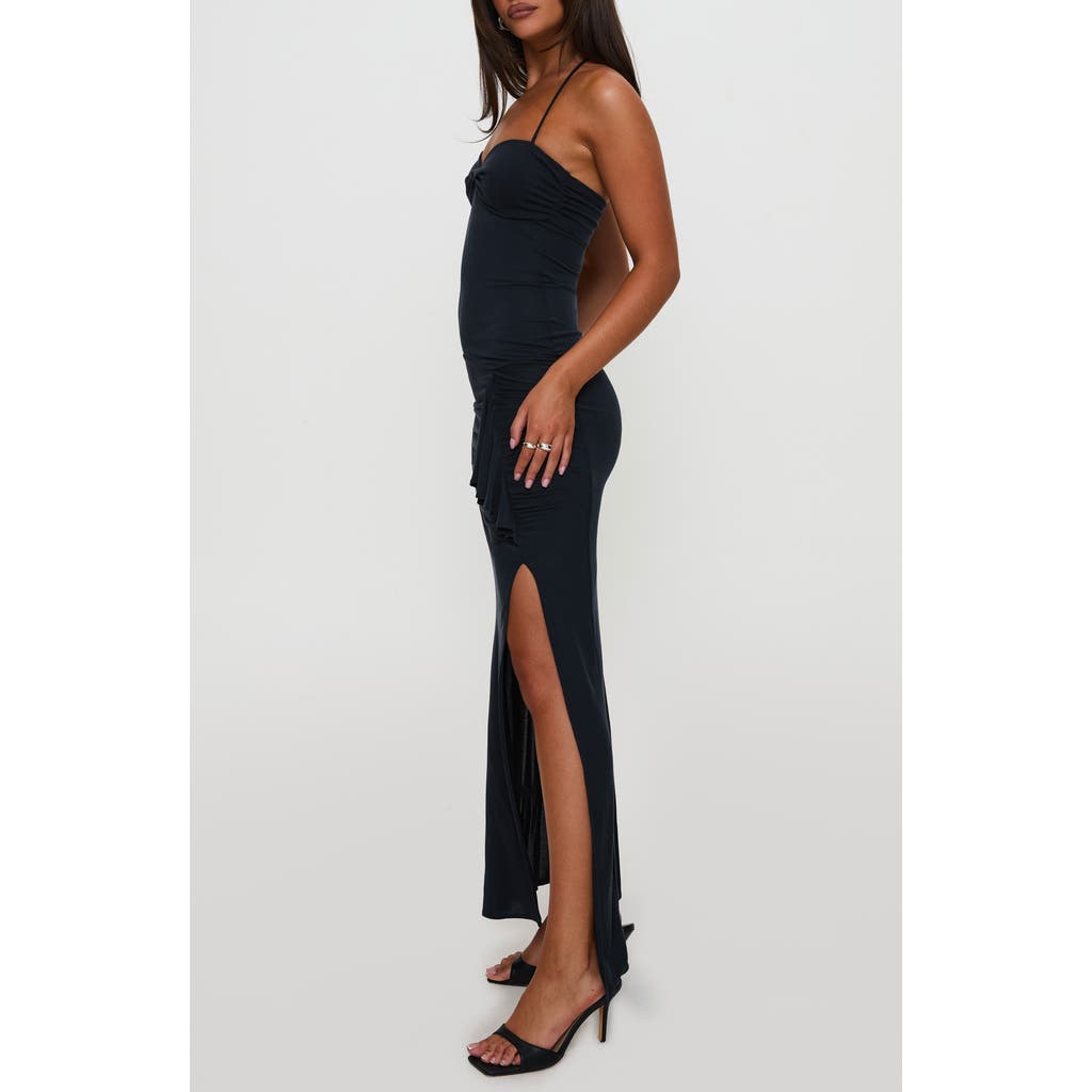 PRINCESS POLLY PRINCESS POLLY RUCHED HALTER NECK GOWN