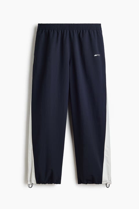 Loose Fit Nylon Track Pants