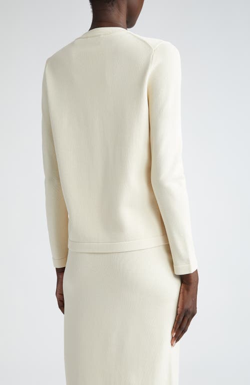 St John St. John Collection Santiago Lightweight Cardigan In White
