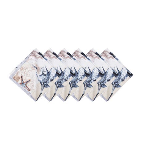 Brunswick Island Cotton Cloth Napkin Machine Washable Set of 6