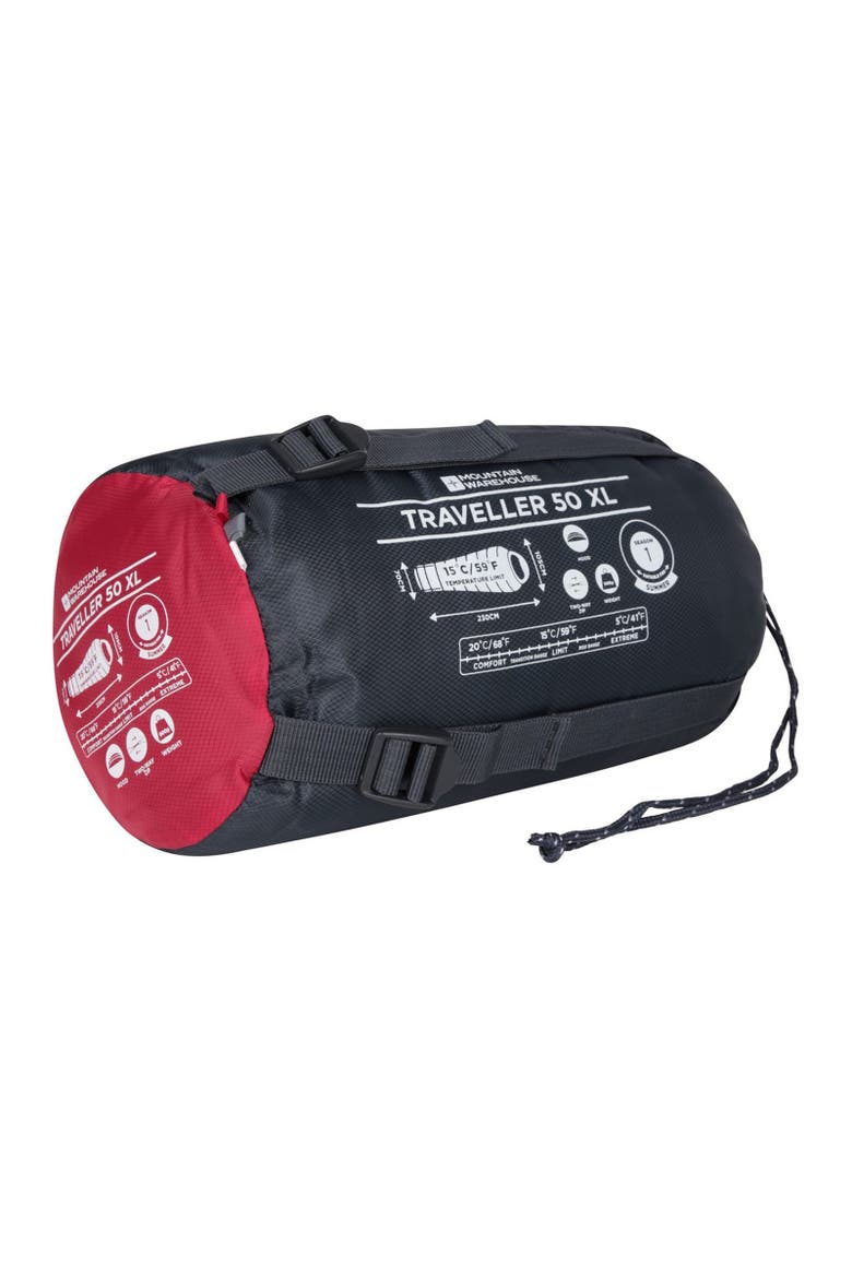 Traveller Sleeping Bag, Alternate, color, Red