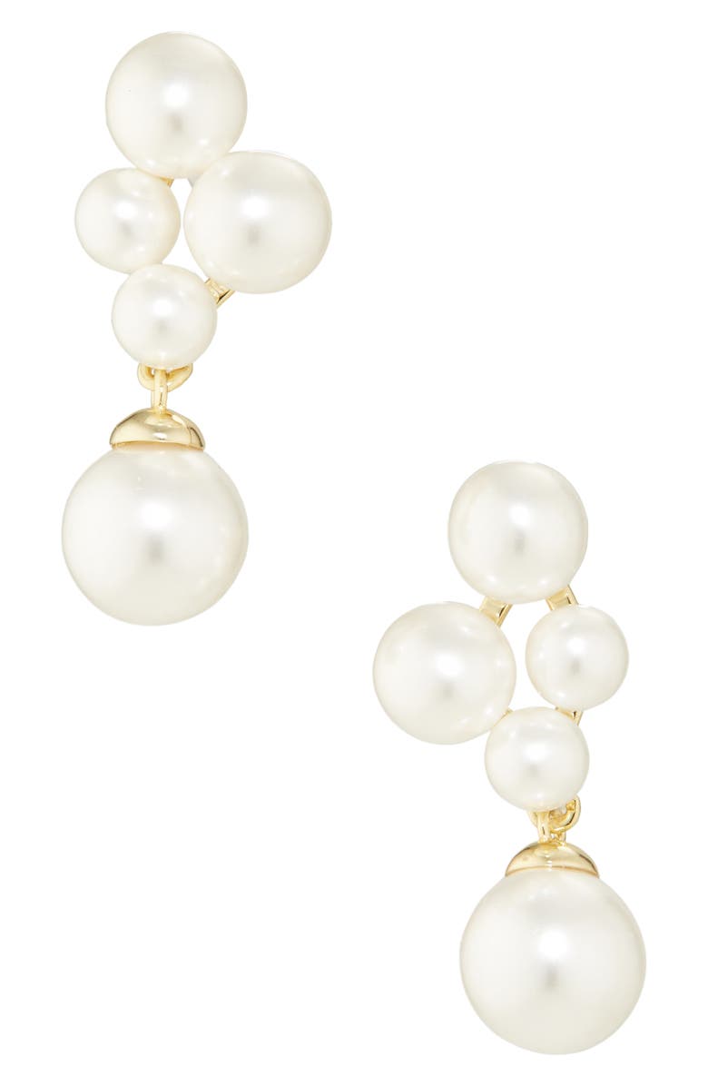Shashi Nuit Blanche Freshwater Pearl Drop Earrings, Main, color, Gold/ Pearl