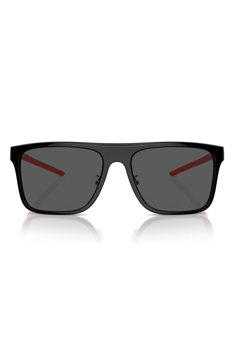 Scuderia Ferrari 58mm Square Sunglasses, Main, color, 