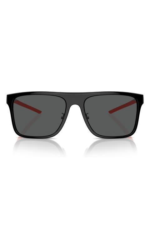 58mm Square Sunglasses