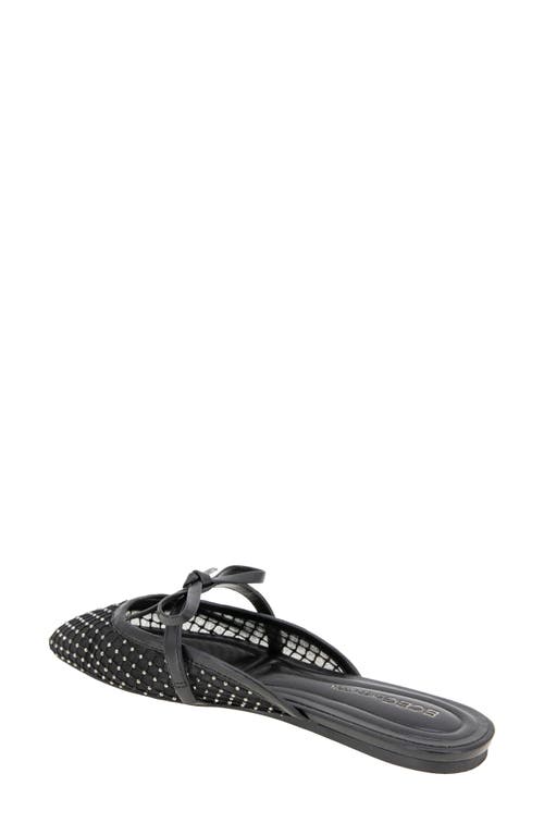 Bcbgeneration Hildana Bow Mule In Black Rhinestone