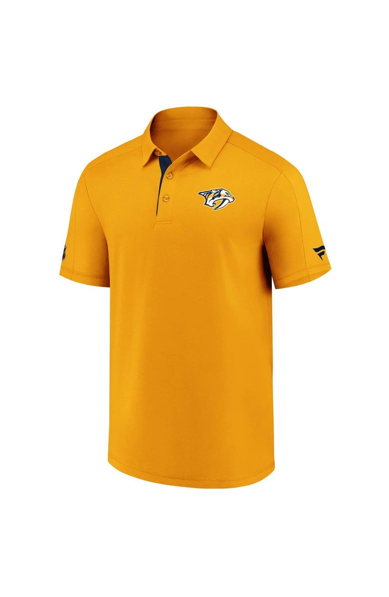 FANATICS Men's Fanatics Branded Gold Nashville Predators Authentic Pro Locker Room Polo, Alternate, color, Gold