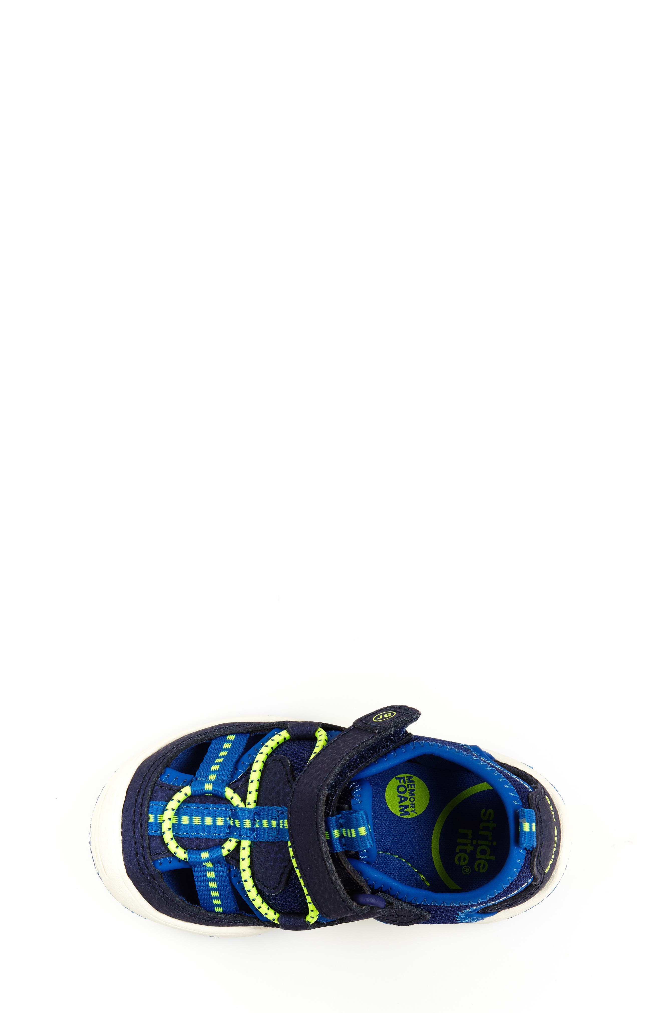 Marina Water Sandal, Alternate, color, ELECTRIC BLUE LEATHER/ TEXTILE