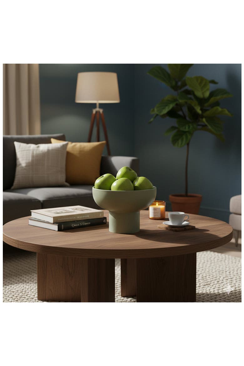 Tip Top Small Ceramic Dinnerware Bowl, Alternate, color, OLIVE