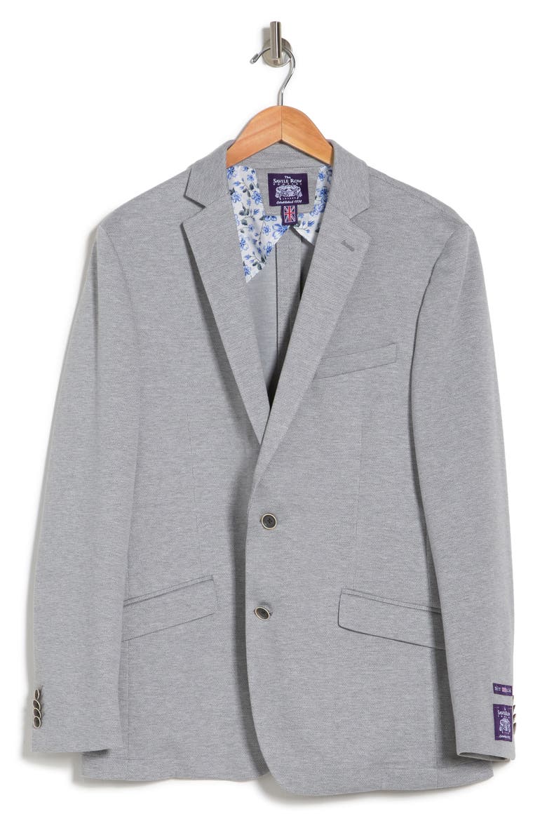 Textured Neat Knit Sport Coat, Alternate, color, GREY
