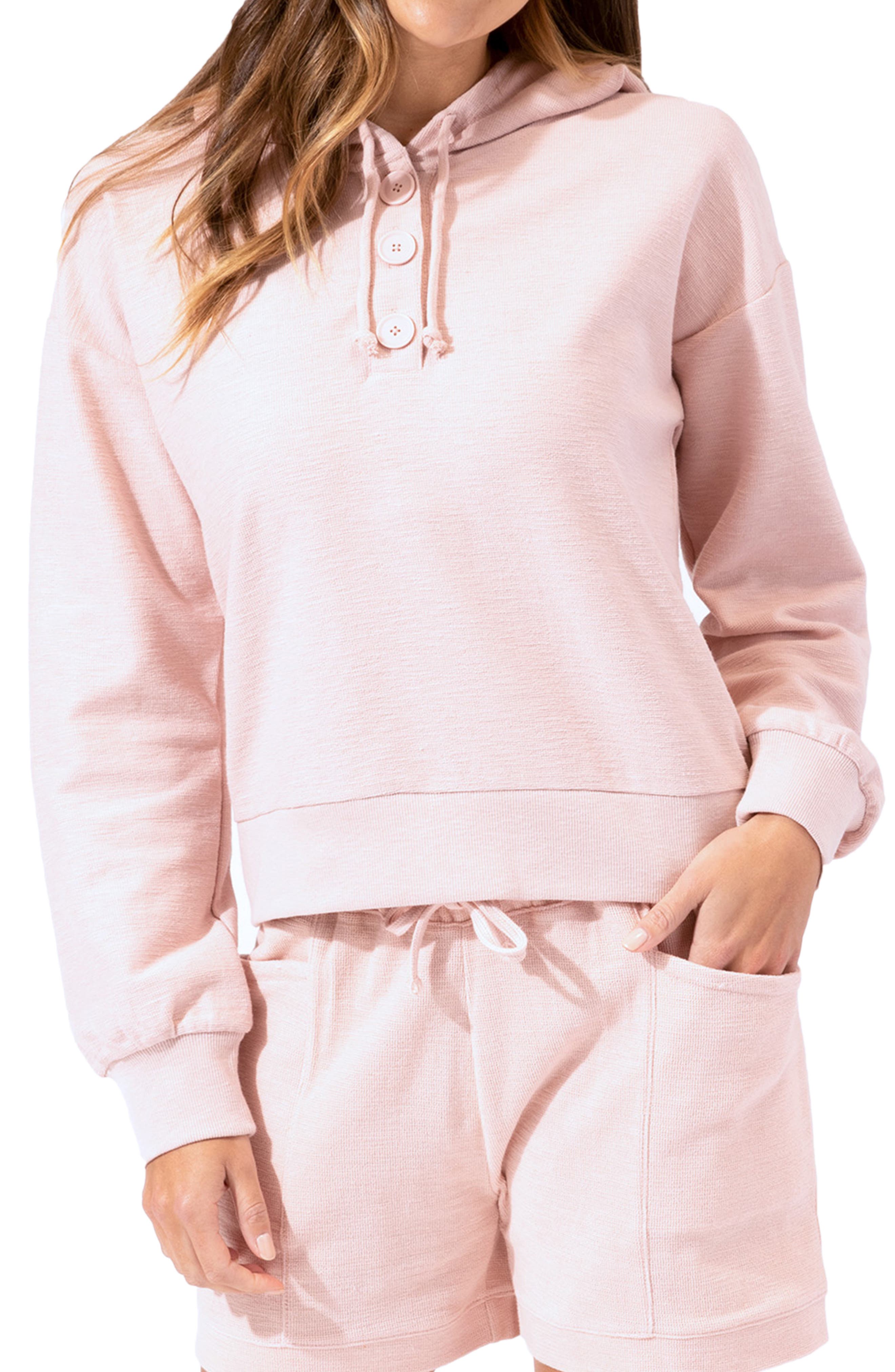 Threads 4 Thought Tanisha Hooded Henley Pullover