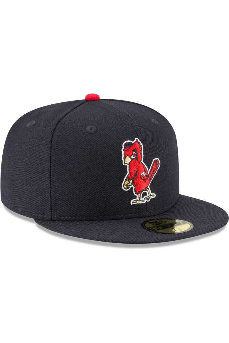 Men's New Era Navy St. Louis Cardinals Cooperstown Collection Wool 59FIFTY Fitted Hat, Alternate, color, Navy