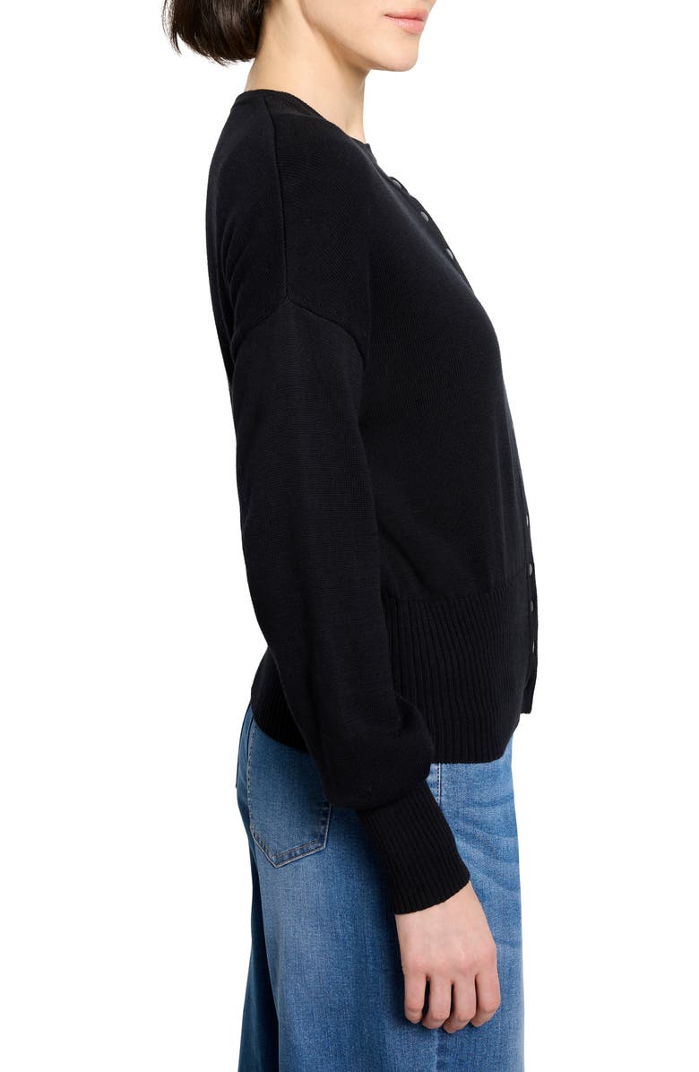 NIC+ZOE Snap It Up Cardigan, Alternate, color, Black Onyx