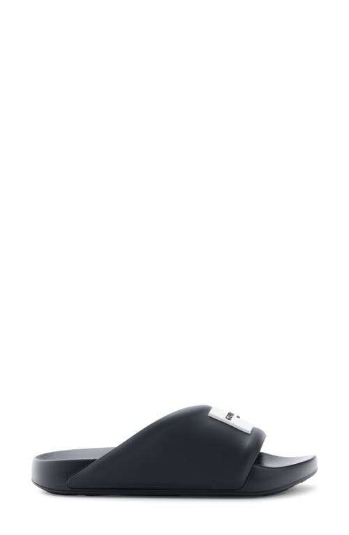 Givenchy Label Slide Sandal In Black