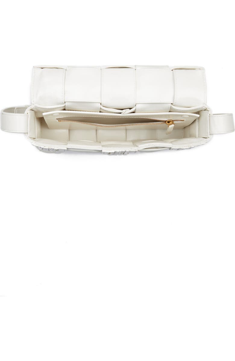 Bottega Veneta Cassette Plissé Intrecciato Leather Crossbody Bag, Alternate, color,