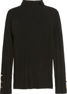 MARGARET O'LEARY Phoebe Mock Neck Rib Sweater