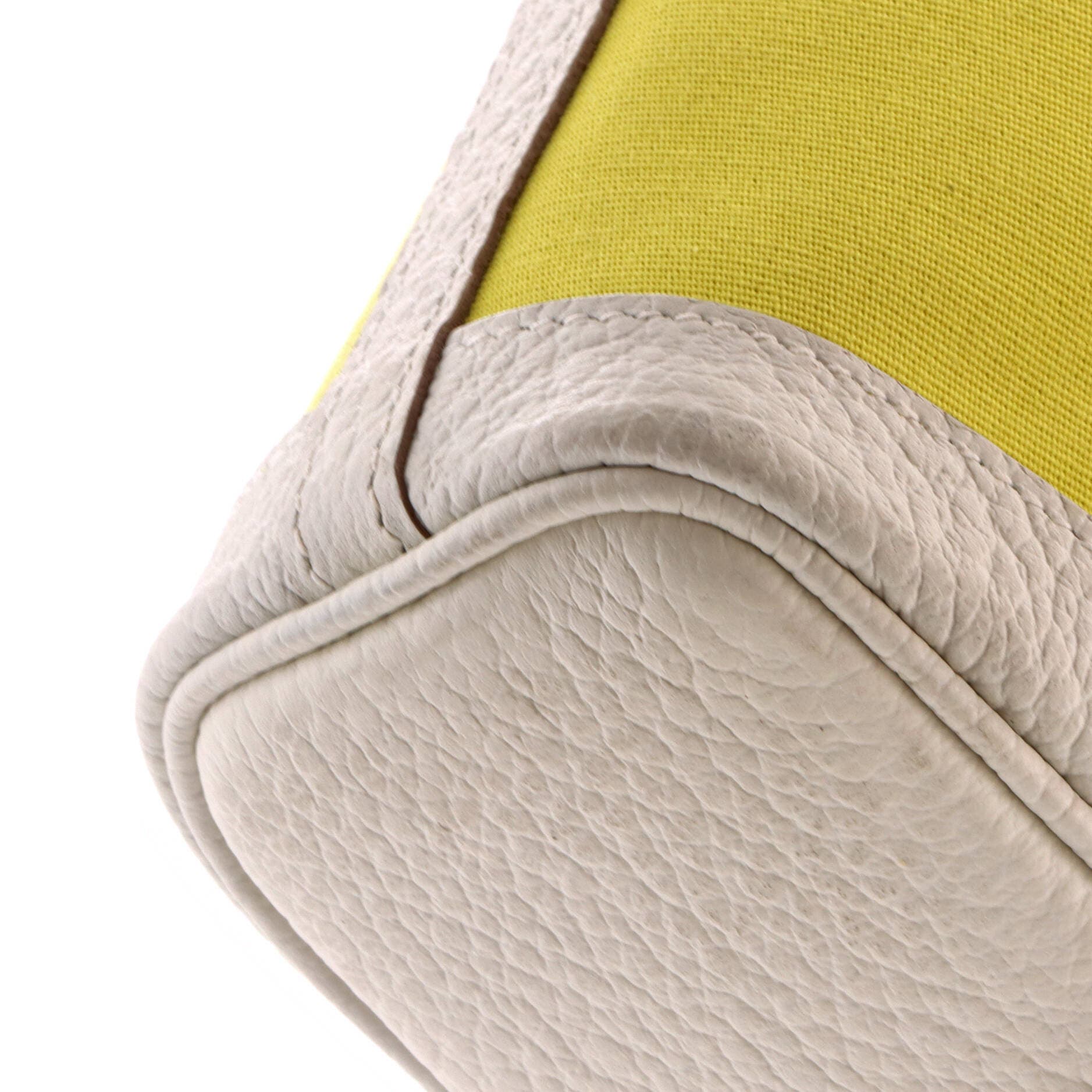 Garden File Tote Toile and Leather 28, Alternate, color, Yellow
