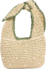 ALESSIA BIANCHI Faux Pearl Shoulder Bag