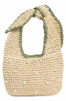 ALESSIA BIANCHI Faux Pearl Shoulder Bag