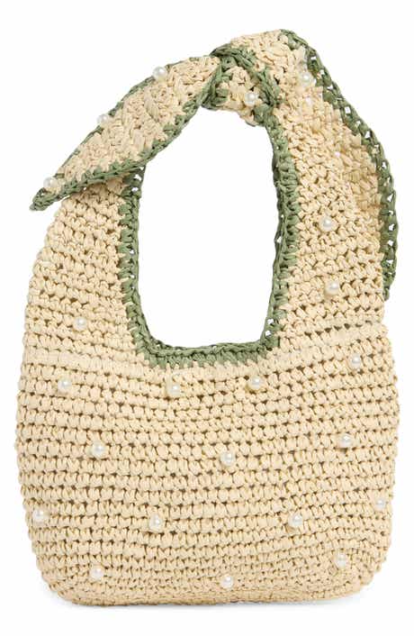 ALESSIA BIANCHI Faux Pearl Shoulder Bag