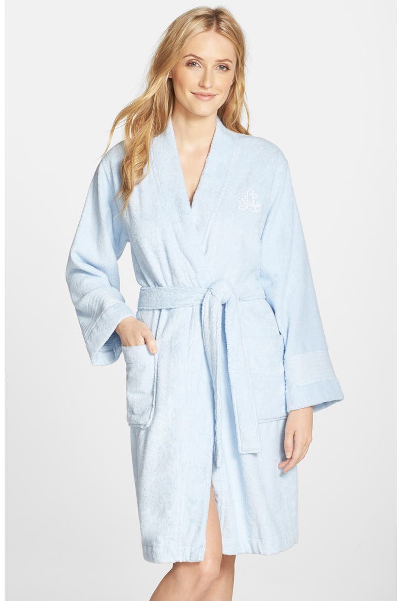 Cotton Terry Robe, Main, color, ESTATE BLUE