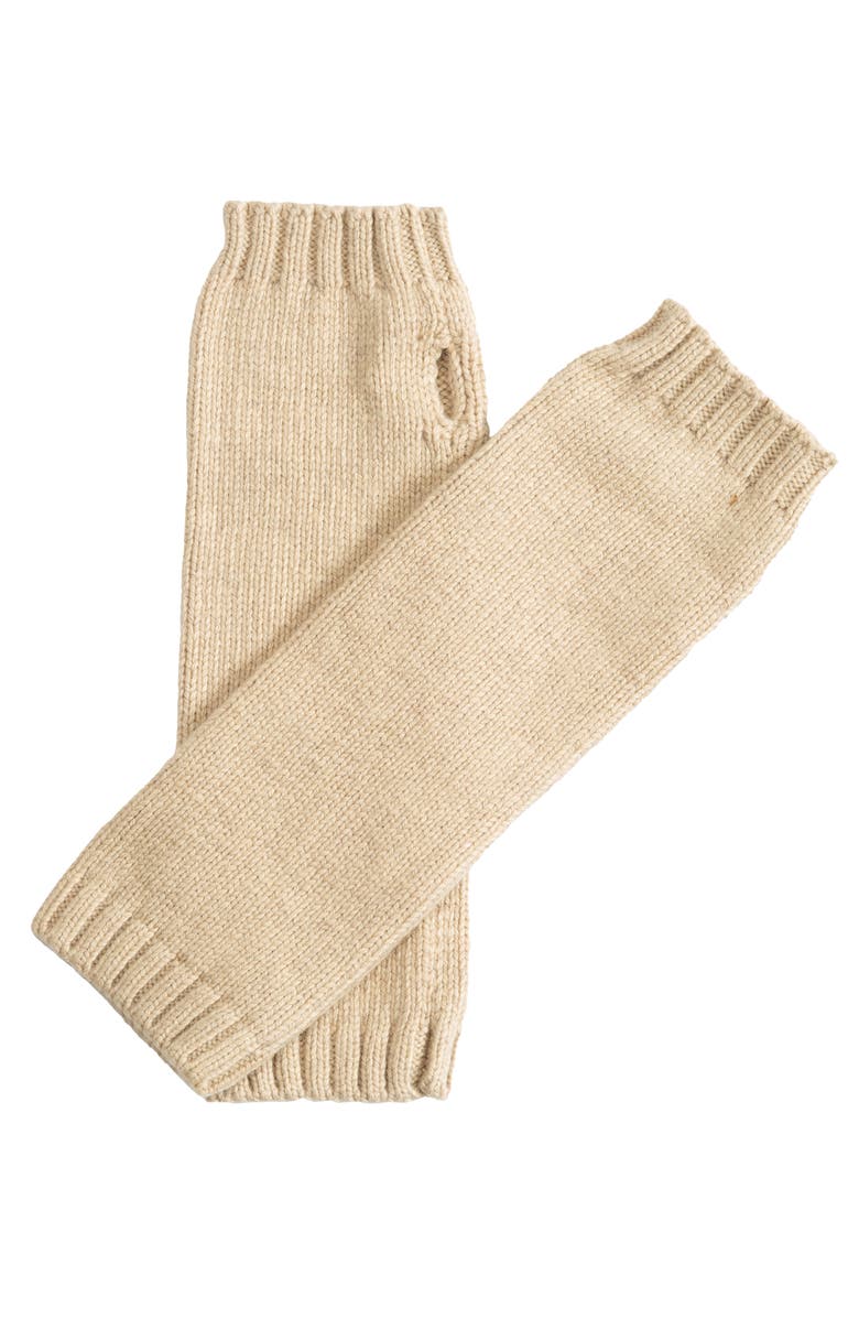 Echo Drapey Armwarmers, Alternate, color, Cream