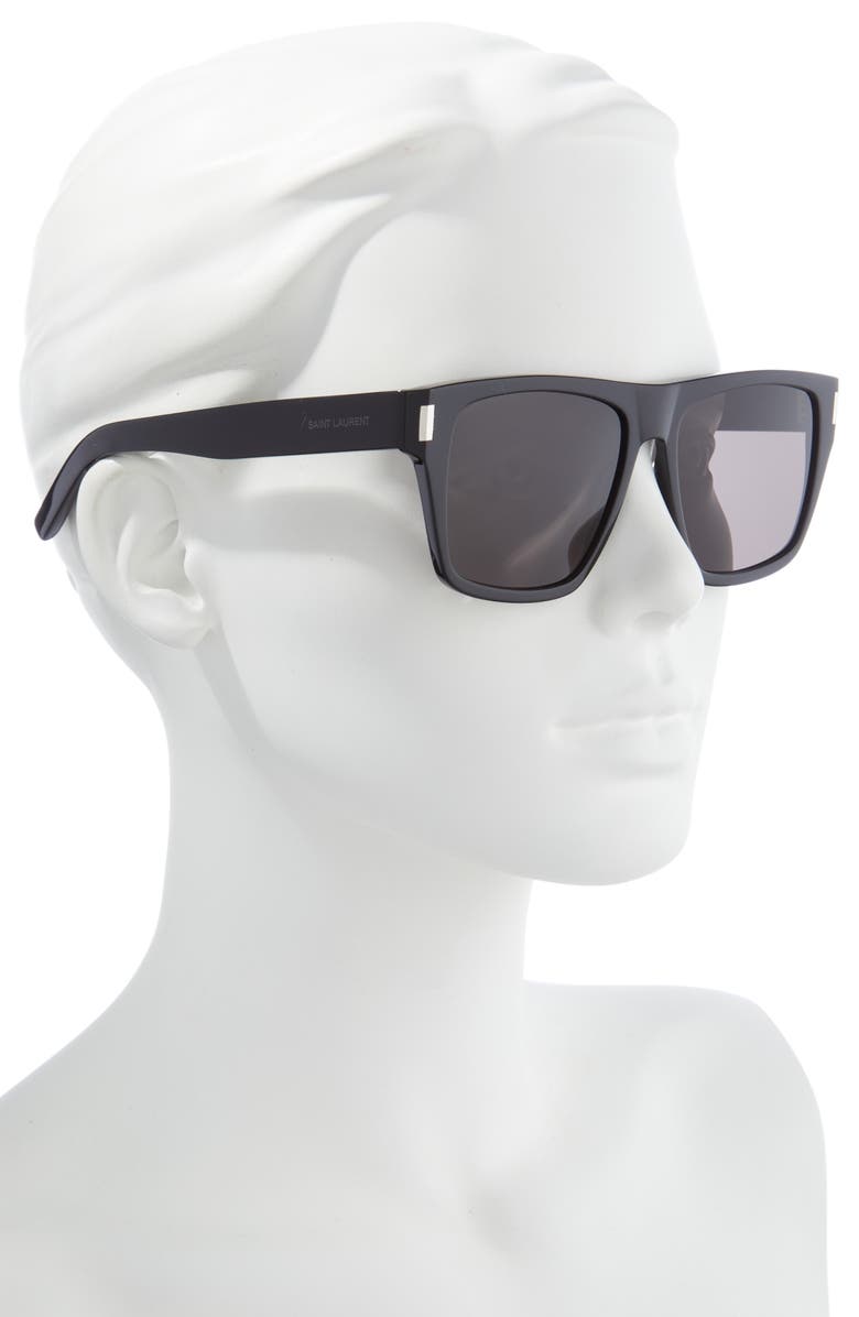Saint Laurent 56mm Square Sunglasses, Alternate, color,