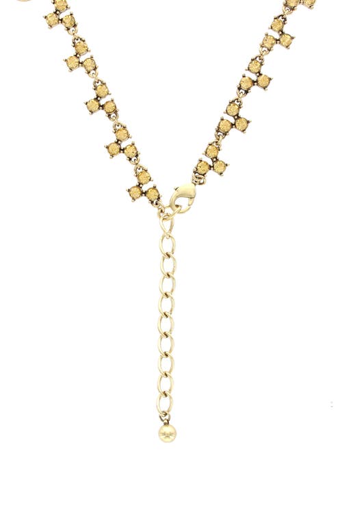OLIVIA WELLES OLIVIA WELLES LEANNA RESIN & CRYSTAL DROP NECKLACE