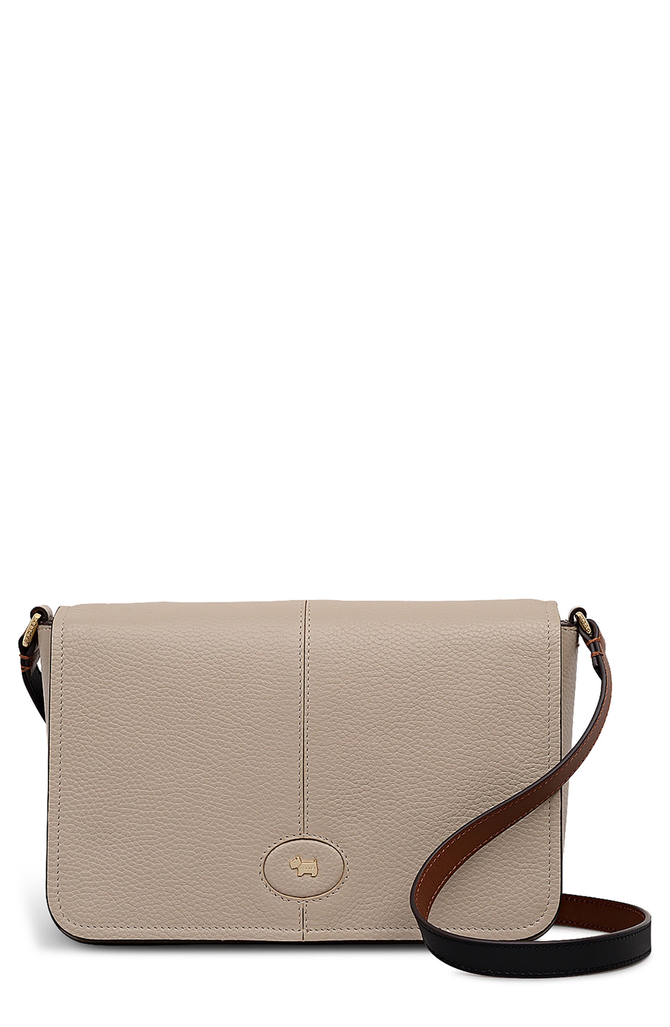 Radley Maldon Mews Medium Leather Crossbody Bag, Main, color, Porcini