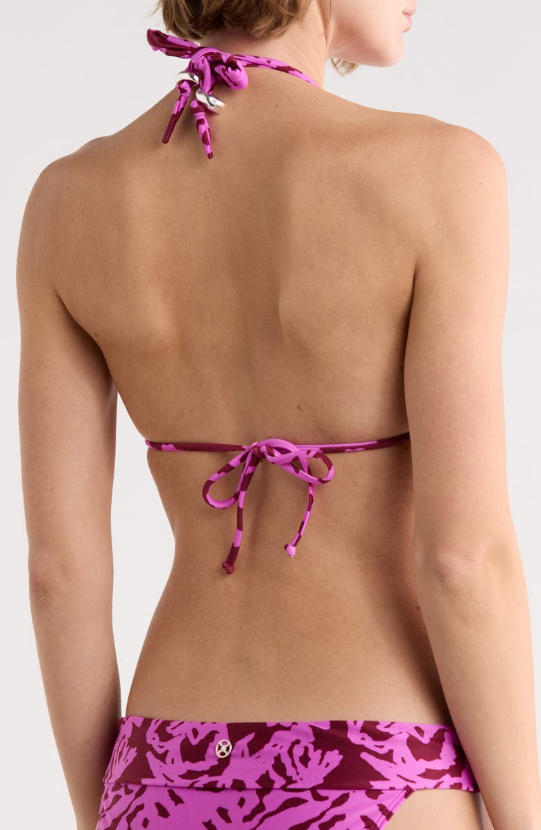 ViX Paula Hermanny Ponche Triangle Bikini Top, Alternate, color, Oceana Ponche