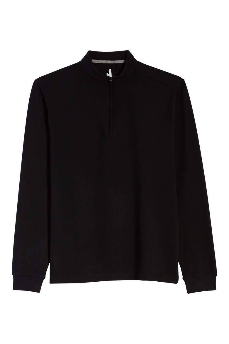 Brady Half Zip Pullover, Alternate, color, BLACK