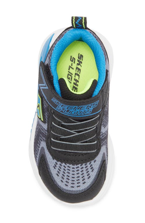 Skechers Kids' S-lights® Tri-namics Light-up Sneaker In Black/blue
