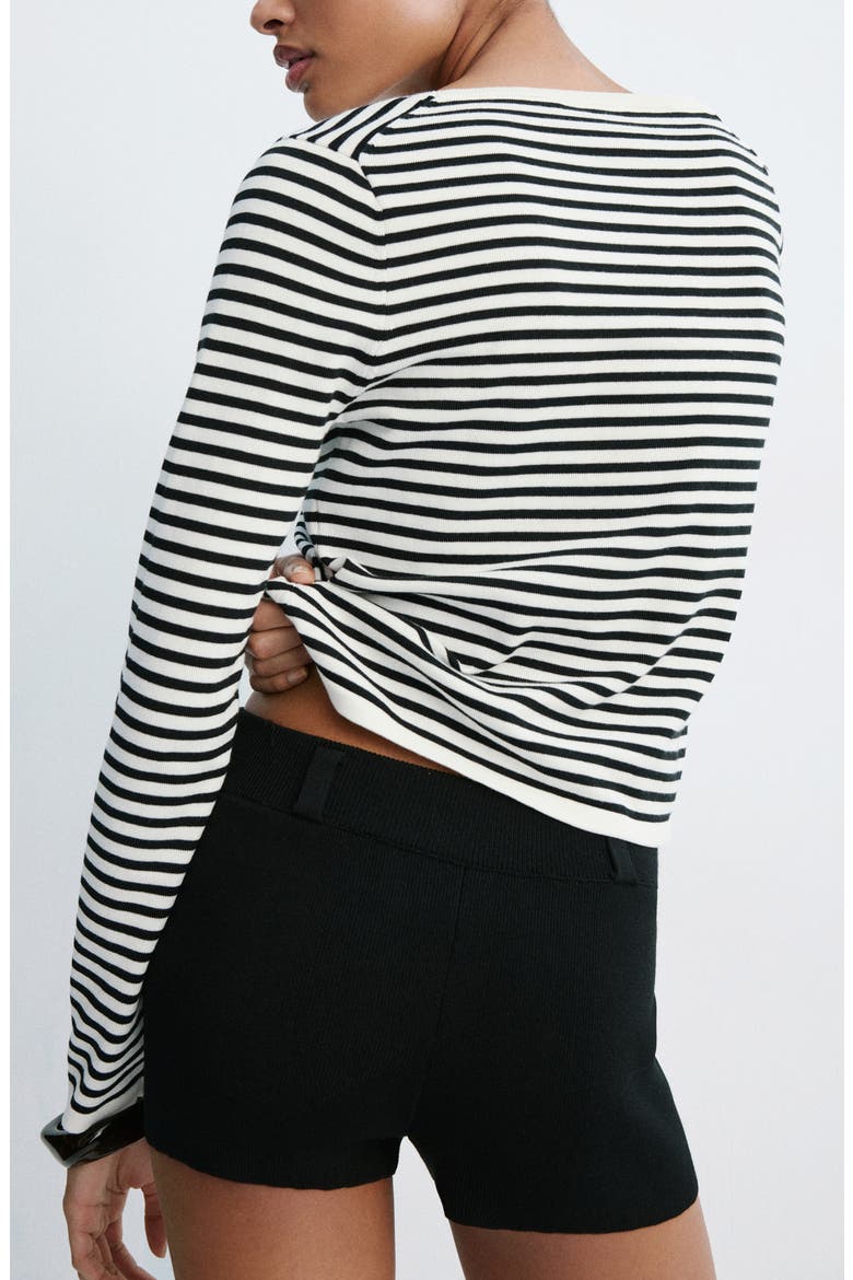 Basikina Stripe Sweater, Alternate, color, ECRU