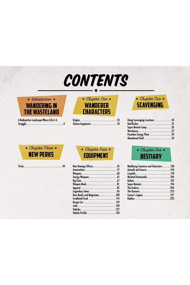 Fallout The Roleplaying Game, Wanderers Guide Book, Alternate, color, Multicolored
