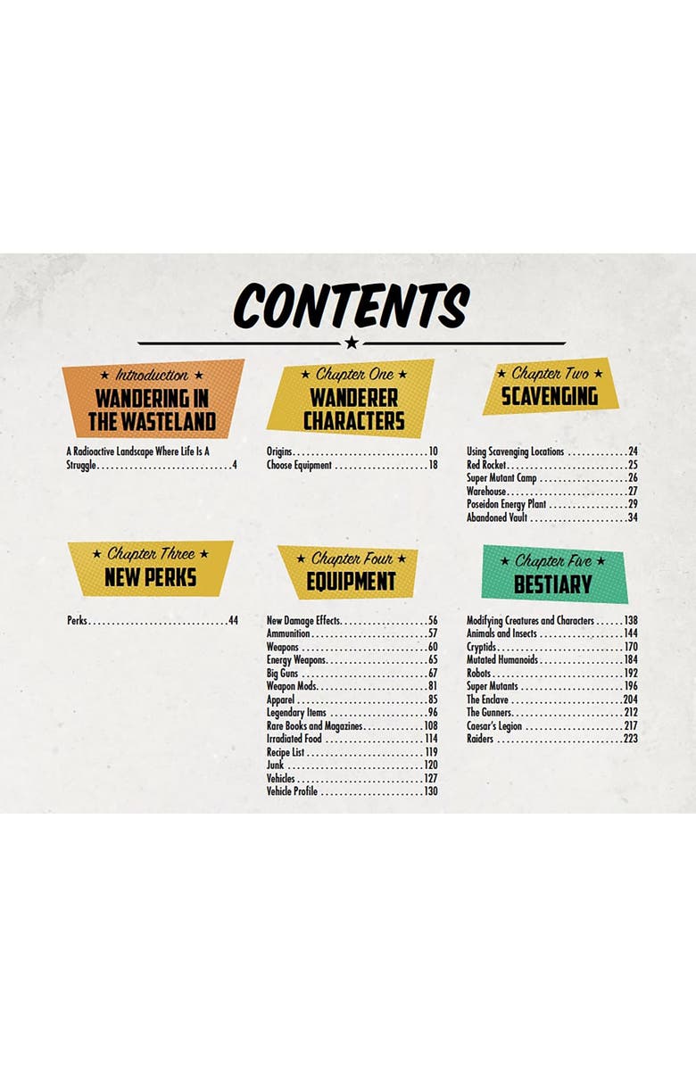 Modiphius Entertainment Fallout The Roleplaying Game, Wanderers Guide Book, Alternate, color, Multicolored