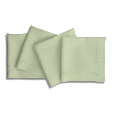 Linen Dinner Napkins - Linen Double Hemstitch, 20" x 20"