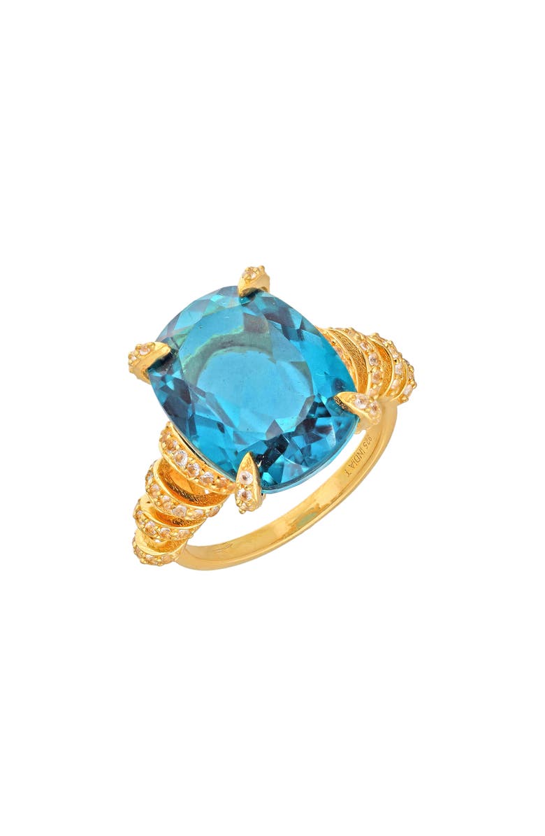 YS GEMS London Blue Topaz Ring, Main, color, Blue