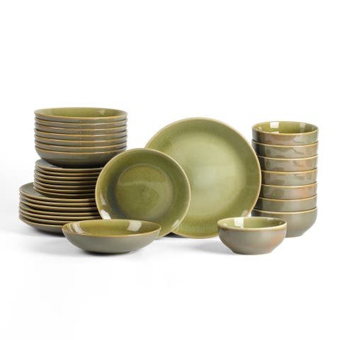 Riley 32-Piece Dinnerware Set Stoneware, Service for 8