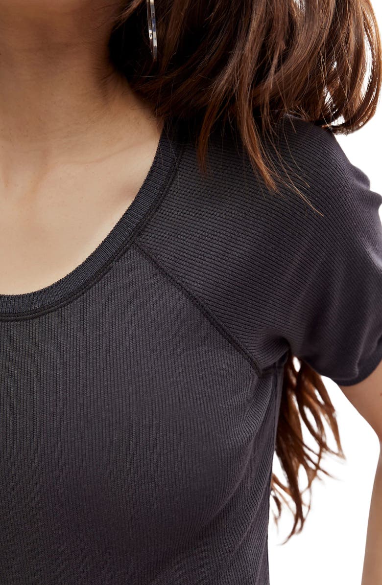 Free People Lazy Daisy Rib Bodysuit, Alternate, color, 