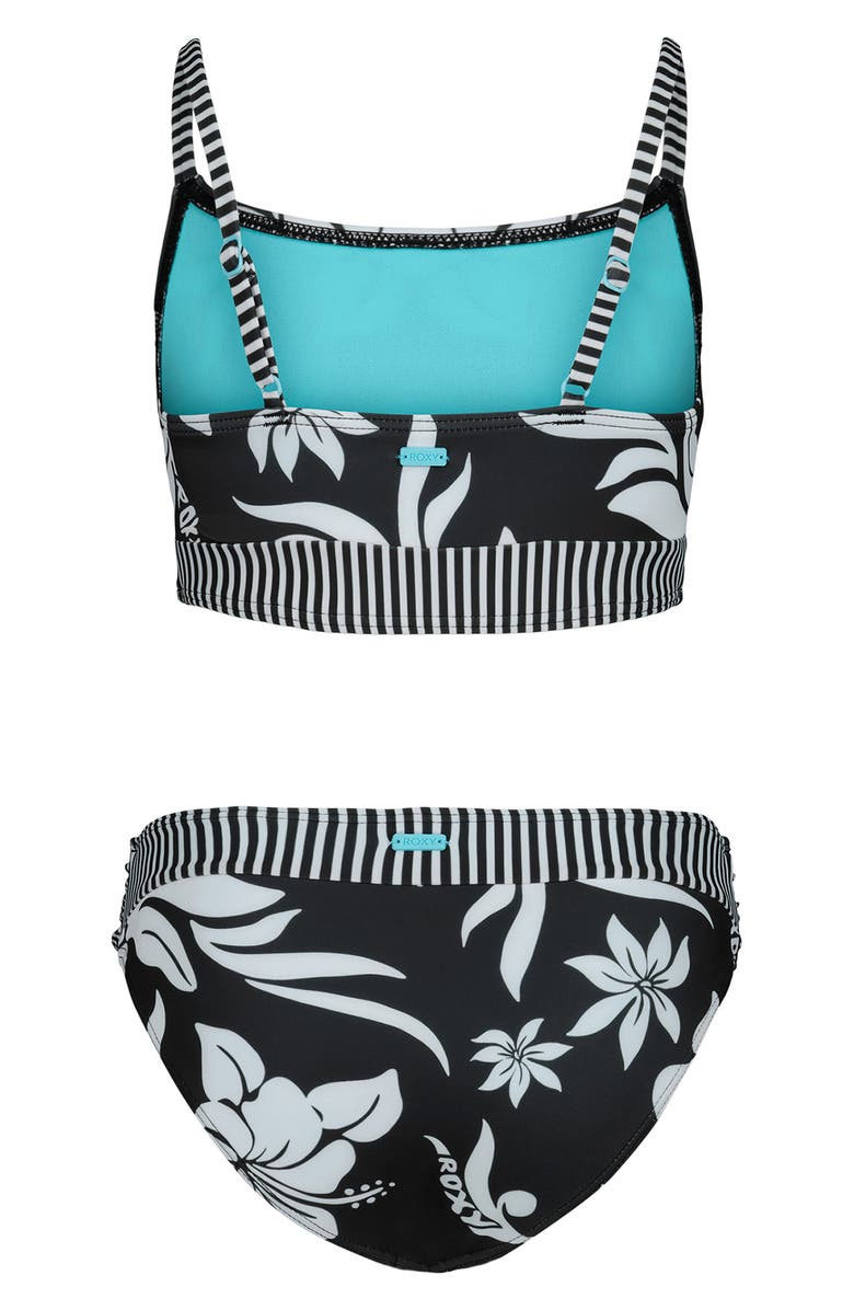 Roxy Kids' Floral Two-Piece Swimsuit, Alternate, color, 